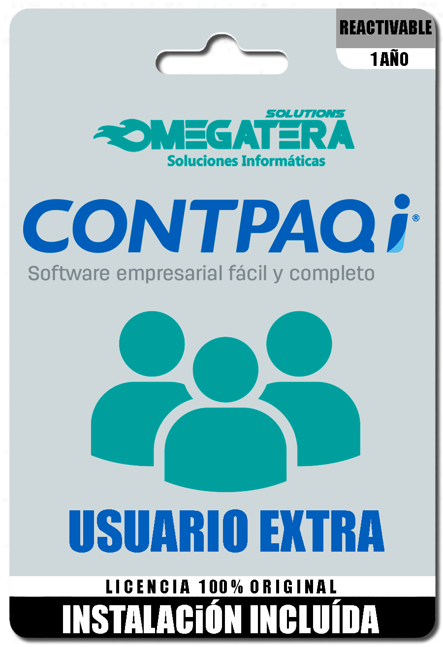 CONTPAQi MULTIEMPRESA - USUARIO EXTRA - REACTIVABLE CONTPAQi MULTIEMPRESA - USUARIO EXTRA - REACTIVABLE